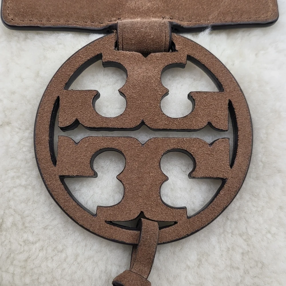 Tory Burch Boa Mirror Shoulder Sling Bag with Flap.
